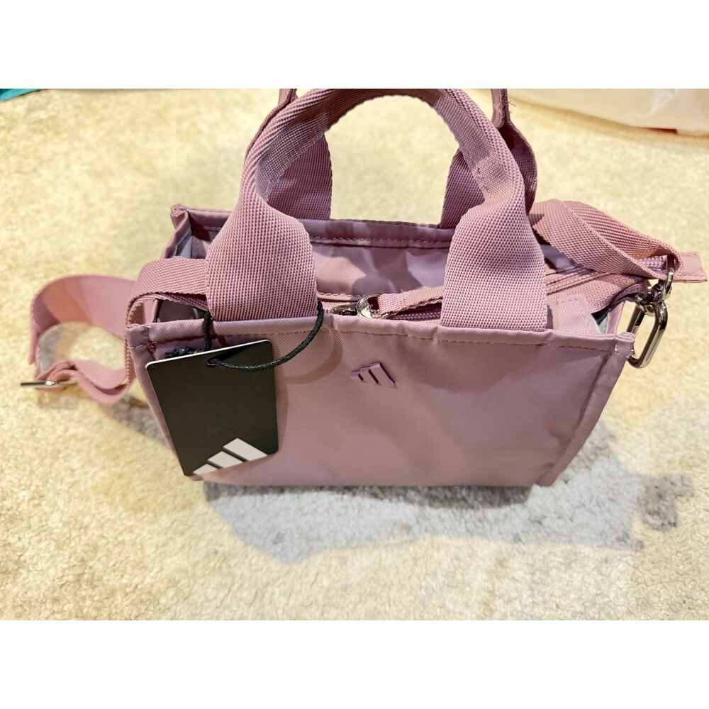 Brand new adidas mini tote/crossbody bag in a beautiful Magic Mauve pink/purple